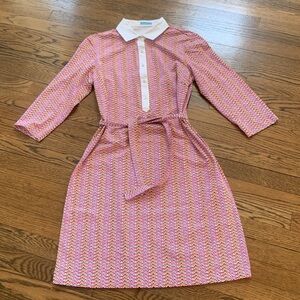 J. McLaughlin belted Jersey shirtdress, L